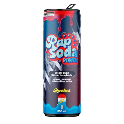 RAP SODA POWER ROCKET 355ML