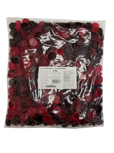 SCHOLTENS SOUR BUBBLE GUM BOTTLE  3KG