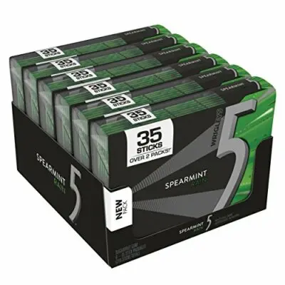 [SPM6] WRIGLEY 5 SPEARMINT RAIN 6 X 35 STICKS