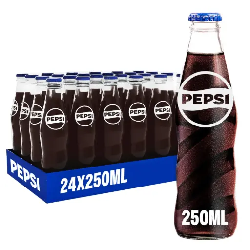 [13015] PEPSI RETRO GLASS BOTTLE 250ML/24PK