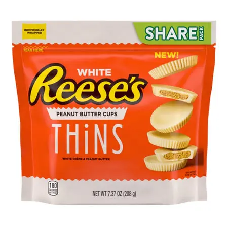 [0639] REESE'S WHITE THINS 208G SHARE PACK (US) 