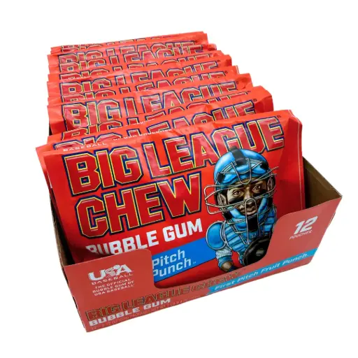 [1538] BIG LEAGUE CHEW FRUIT PUNCH 12CT 720G (US) 