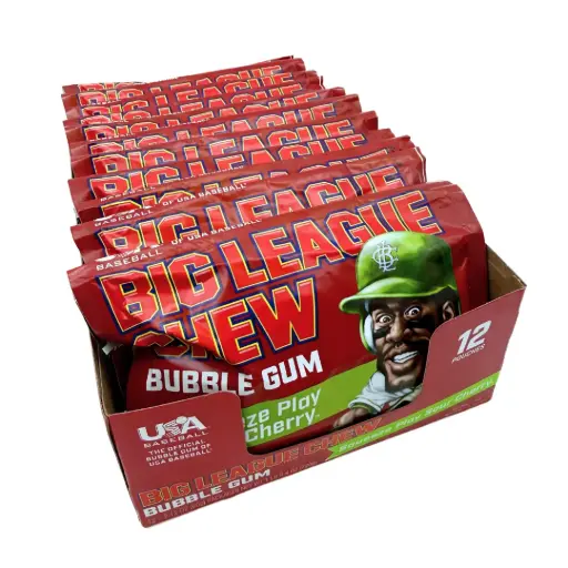 [1521] BIG LEAGUE CHEW SOUR CHERRY 12CT 720G (US)