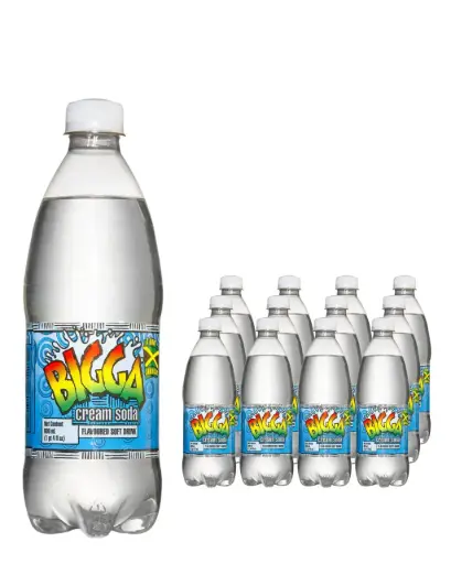 [439040] BIGGA CREAM SODA 600ML BTL