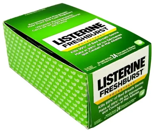 LISTERINE FRESH BURST POCKET PACKS 24CT/12PK 