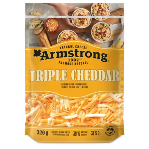 [407571] ARMSTRONG TRIPLE CHEDDAR CHEESE 320G  
