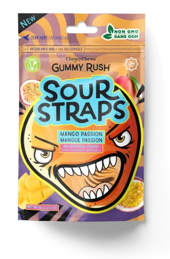 GUMMY RUSH MANGO PASSION SOUR BELTS 96G