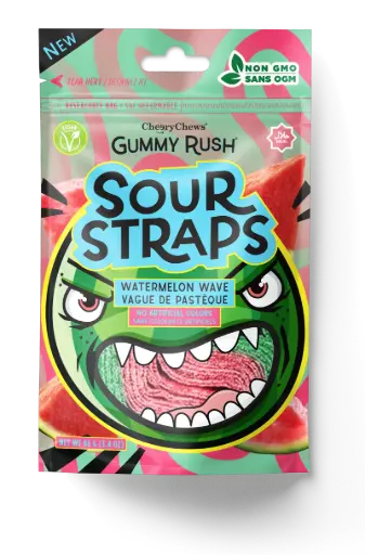 GUMMY RUSH WATERMELON WAVE SOUR BELTS 96G