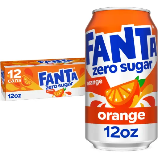 FANTA ORANGE ZERO SUGAR CANS 355mL 12CT