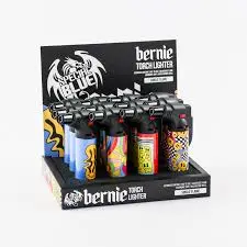 [2421] SPECIAL BLUE BERNIE SKULL TORCH LIGHTER /12PK  