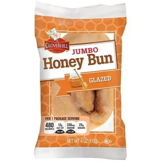CLOVERHILL JUMBO HONEY BUN GLAZED 113G/6CT