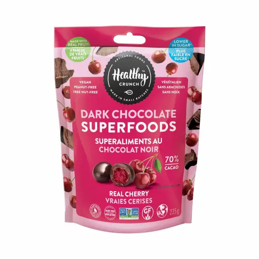 [677] HEALTHY CRUNCH DARK CHOCOLATE REAL CHERRY 235G