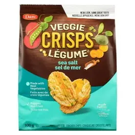 DARE VEGGIE CRISPS SEA SALT 100G