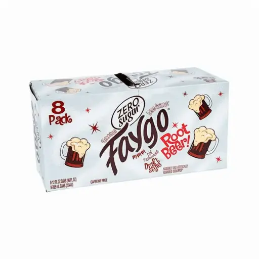 [348] FAYGO ROOT BEER ZERO 355ML/8CT