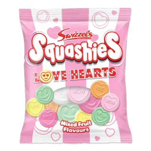 [5577] SWIZZLES SQUASHIES LOVE HEARTS 120G (UK)
