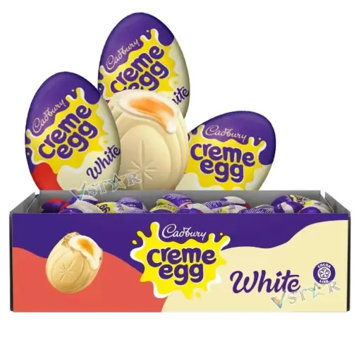 [0951] CADBURY WHITE CREME EGGS 40G/48CT (UK)