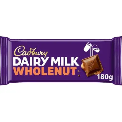 [BT2] CADBURY DIARY MILK WHOLENUT 180G (UK) 