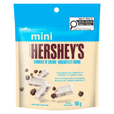 HERSHEY MINI COOKIES N' CREME 160G