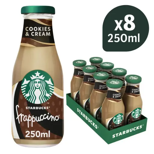 [0548.] STARBUCKS COOKIES & CREAM 8PK/250ML (UK)