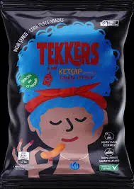 TEKKERS TOMATO KETCHUP CORN SNACK 25G