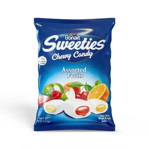 BONART SWEETIES CHEWY CANDY ASSTD FRUITS 142G