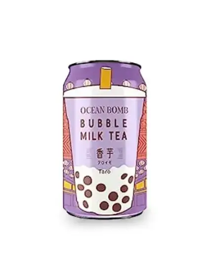 [T-YHB08] OCEAN BOMB TARO BUBBLE MILK TEA DRINK 330ML/24 CT(TAIWAN)