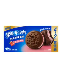 [OR42] OREO SOFT BISCUITS STRAWBERRY 132G (CHINA)