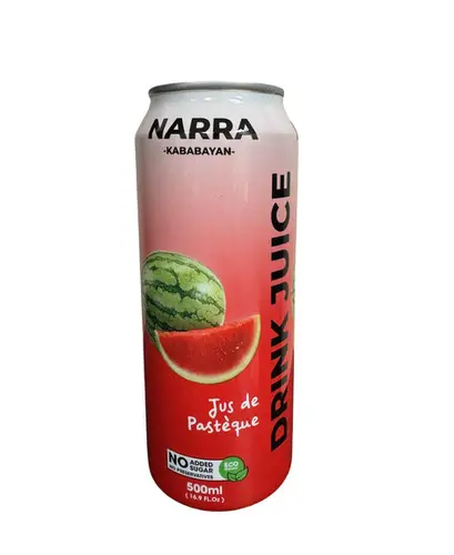 [6357] NARRA FRUIT DRINK WATERMELON 500ML/12CT