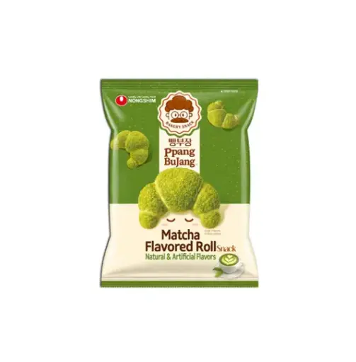 [NS-203] NONGSHIM PPANG BUJANG MATCHA ROLL SNACK 55G