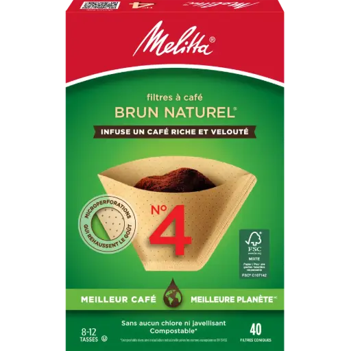 [HCP04550] MELITTA BROWN COFFEE FILTER #4 40CT