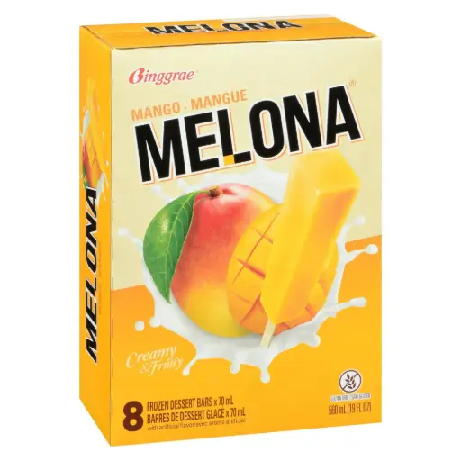 [IB0004T] MELONA MANGO ICE BAR 8PK