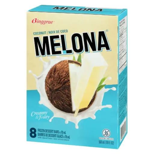 [IB0005T] MELONA COCONUT ICE BAR 8PK