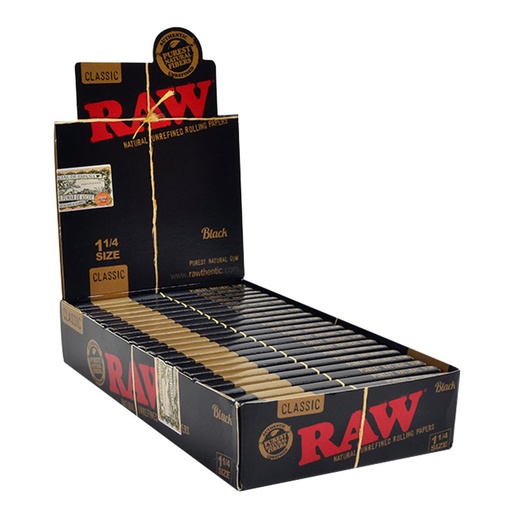 RAW BLACK 1-1/4" /24PC 