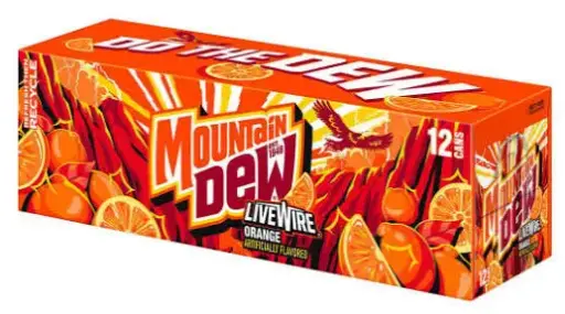 MOUNTAIN DEW LIVEWIRE ORANGE 591ML (US)