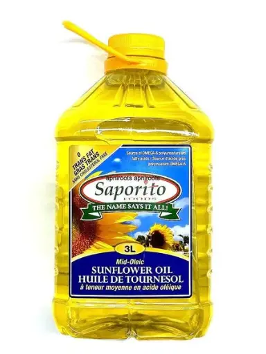 [OIL00115] SAPORITO SUNFLOWER OIL 3L 