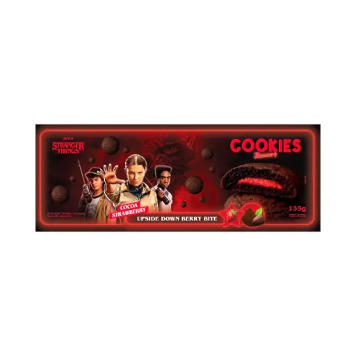 [3972..] NETFLIX STRANGER THINGS COOKIES STRAWBERRY135G
