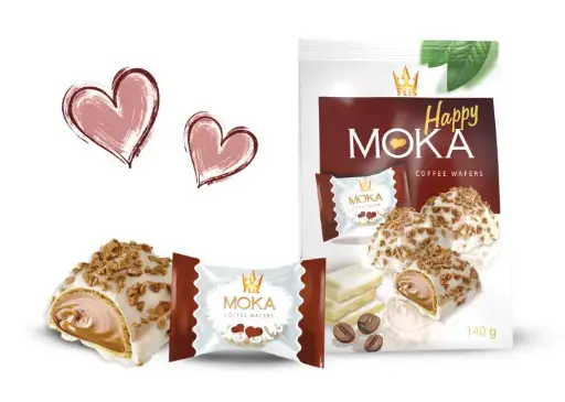[PFLS110] FLIS HAPPY MOKA COFFEE WAFERS 140G