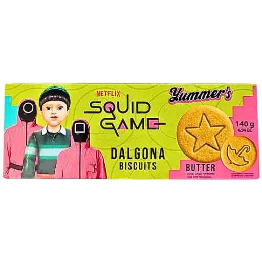 [6939] NETFLIX SQUID GAME DALGONA BISCUITS BUTTER 140G 
