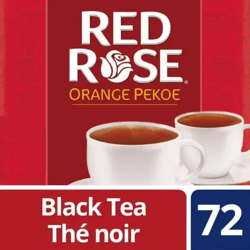 [15055] RED ROSE ORANGE PEKOE TEA 72CT 