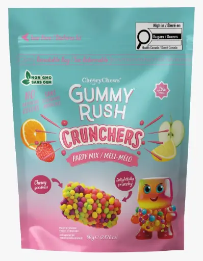 GUMMY RUSH CRUNCHERS PARTY MIX 80G