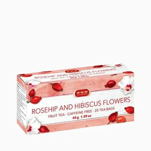 [TEA00570] TRIPLE CROWN ROSEHIP AND HIBISCUS FLOWERS TEA 20CT 