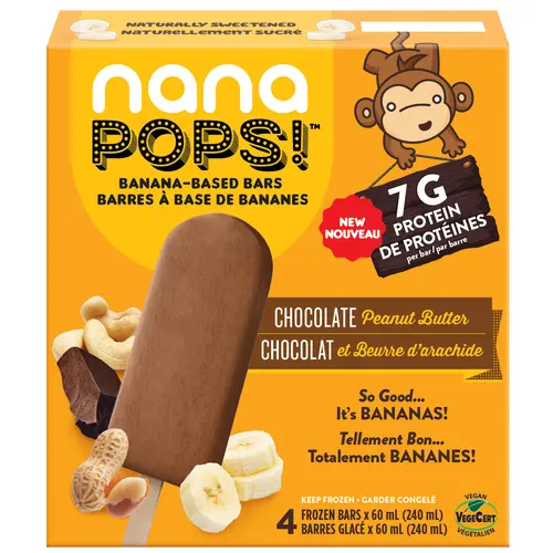 [50421] NANA POPS CHOCOLATE PEANUT BUTTER 4CT/60ML