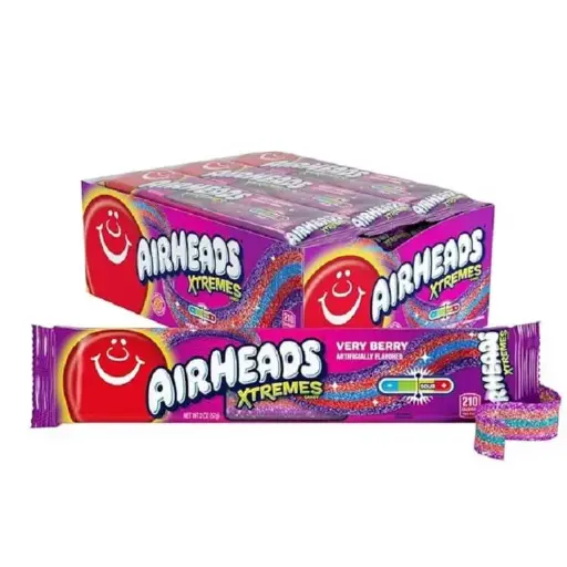 [3486] AIRHEADS XTREMES BELTS VERY BERRY 18CT 