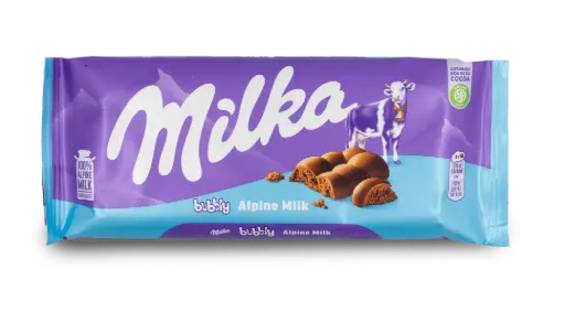 [PMKA241] MILKA BUBBLY ALPINE MILK 100G