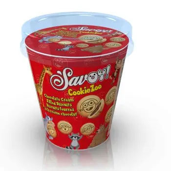 [PMF410] SAVOY CHOCOLATE FILLED BISCUITS CUP 100G 