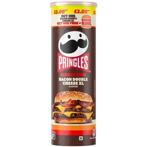 [94551] PRINGLES BACON DOUBLE CHEESE XL 165G (UK) 