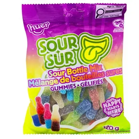 [HB592526] HUER SOUR BOTTLE MIX GUMMIES 75G   