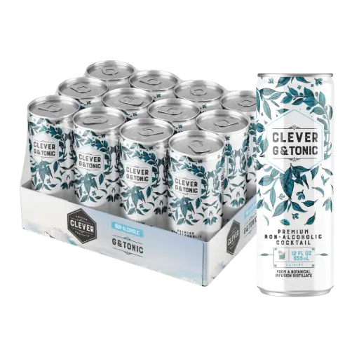 [22781] CLEVER MOCKTAILS- GIN & TONIC 12CT/355ML