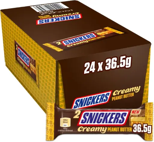 [0379.] SNICKERS CREAMY PEANUT BUTTER 36.5G/24CT (UK) 