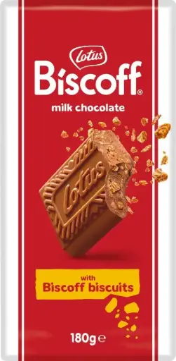 [3802] BISCOFF MILK CHOCOLATE WITH BISCOFF BISCUITS 180G